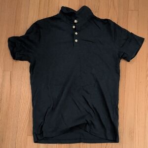 Flint And Tinder Cotton Hemp Polo Navy Blue